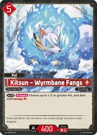 Image of Kitsun - Wyrmbane Fangs (2nd Edition) (EBP01-007) - BP01 Dawn of Palpagos