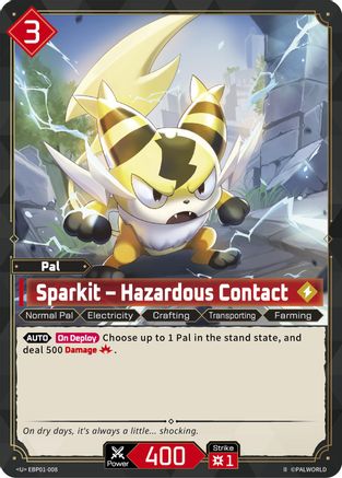 Image of Sparkit - Hazardous Contact (2nd Edition) (EBP01-008) - BP01 Dawn of Palpagos