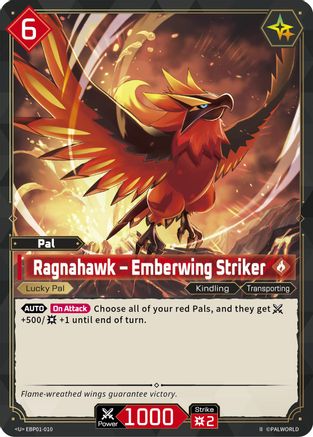 Image of Ragnahawk - Emberwing Striker (2nd Edition) (EBP01-010) - BP01 Dawn of Palpagos