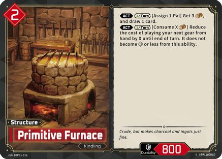 Image of Primitive Furnace (2nd Edition) (EBP01-016) - BP01 Dawn of Palpagos