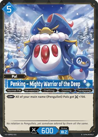 Image of Penking - Mighty Warrior of the Deep (2nd Edition) (EBP01-031) - BP01 Dawn of Palpagos