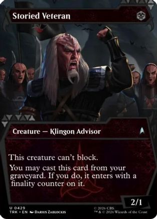 Image of Storied Veteran (Showcase) (TRK-429) - Star Trek