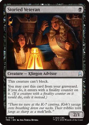 Image of Storied Veteran (TRK-129) - Star Trek Foil