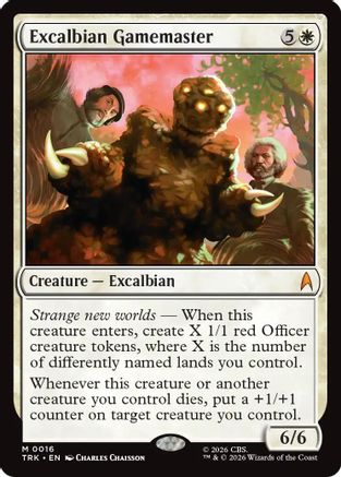 Image of Excalbian Gamemaster (TRK-016) - Star Trek Foil