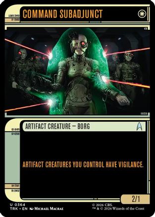 Image of Command Subadjunct (Showcase) (TRK-364) - Star Trek Foil