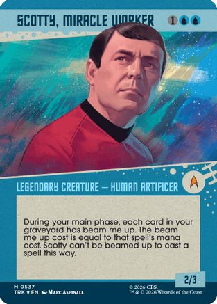Image of Scotty, Miracle Worker (Showcase) (Surge Foil) (TRK-537) - Star Trek Foil