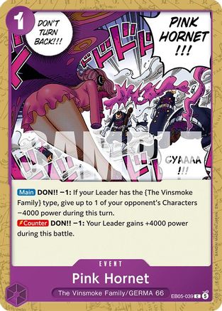 Image of Pink Hornet (EB05-039) - Extra Booster: One Piece Heroines Edition Vol. 2