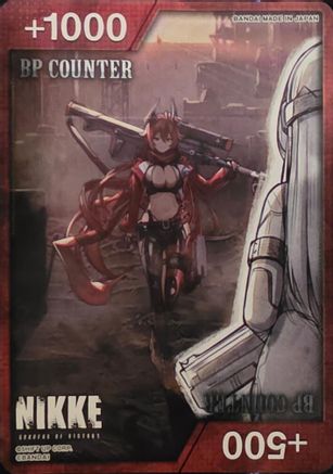 Image of BP Counter (Red) (A)  - UP01BT GODDESS OF VICTORY NIKKE Precious Booster
