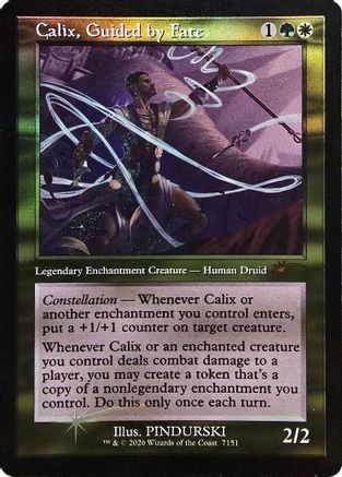 Image of Calix, Guided by Fate (Retro Frame) (SLD-7151) - Secret Lair Drop Series Foil
