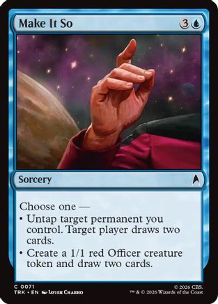 Image of Make It So (TRK-071) - Star Trek Foil
