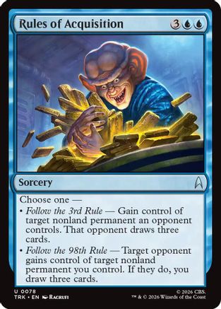 Image of Rules of Acquisition (TRK-078) - Star Trek Foil