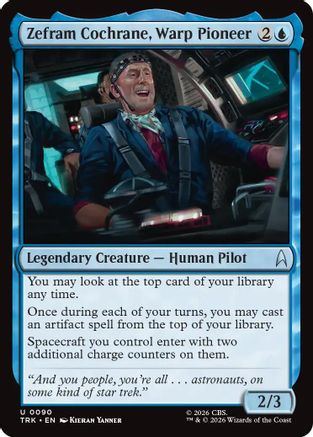 Image of Zephram Cochrane, Warp Pioneer (TRK-090) - Star Trek Foil