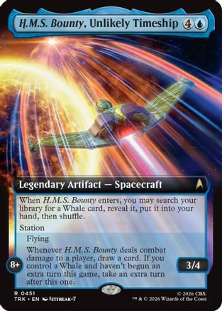 Image of H.M.S. Bounty, Unlikely Timeship (Extended Art) (TRK-451) - Star Trek Foil