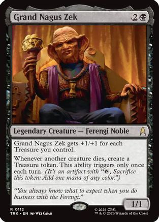 Image of Grand Nagus Zek (TRK-112) - Star Trek Foil