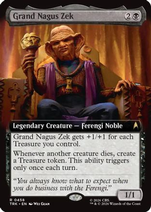 Image of Grand Nagus Zek (Extended Art) (TRK-458) - Star Trek Foil