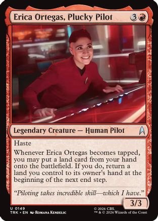 Image of Erica Ortegas, Plucky Pilot (TRK-149) - Star Trek Foil