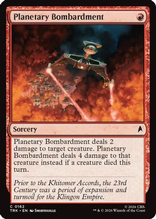 Image of Planetary Bombardment (TRK-162) - Star Trek Foil