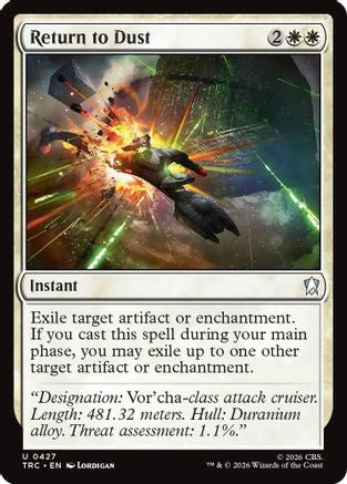 Image of Return to Dust (Surge Foil) (TRC-427) - Commander: Star Trek Foil