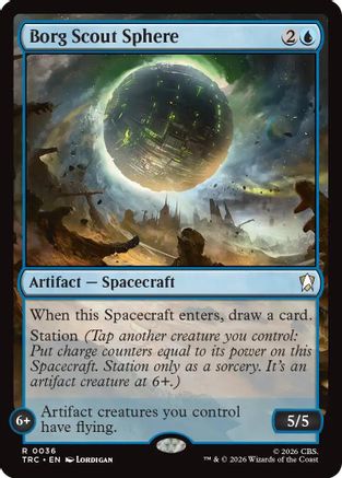 Image of Borg Scout Sphere (Surge Foil) (TRC-036) - Commander: Star Trek Foil