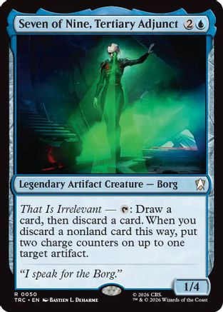 Image of Seven of Nine, Tertiary Adjunct (Surge Foil) (TRC-050) - Commander: Star Trek Foil
