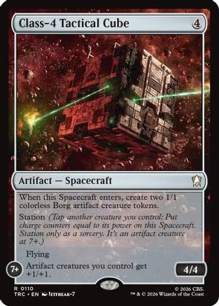 Image of Class-4 Tactical Cube (Surge Foil) (TRC-110) - Commander: Star Trek Foil