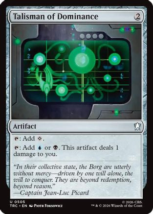 Image of Talisman of Dominance (Surge Foil) (TRC-505) - Commander: Star Trek Foil
