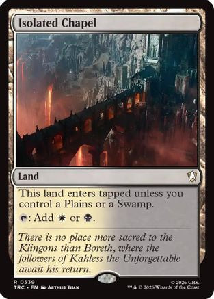 Image of Isolated Chapel (Surge Foil) (TRC-539) - Commander: Star Trek Foil
