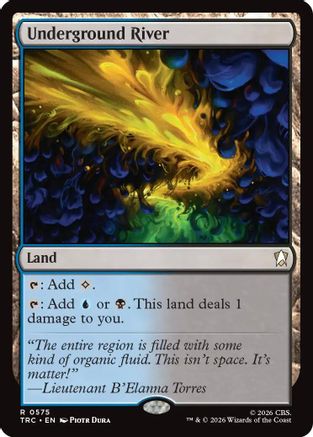 Image of Underground River (Surge Foil) (TRC-575) - Commander: Star Trek Foil