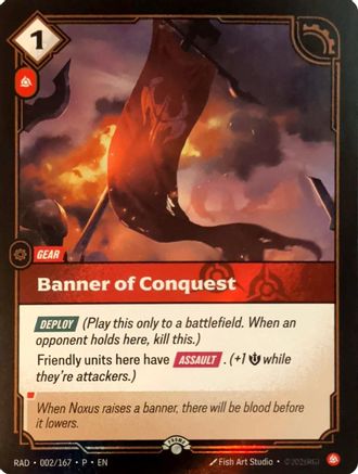Image of Banner of Conquest (002/167) - Riftbound Organized Play Promotional Cards Foil