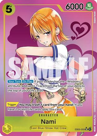 Image of Nami (055) (Kentaro Yabuki) (EB05-055) - Extra Booster: One Piece Heroines Edition Vol. 2 Foil
