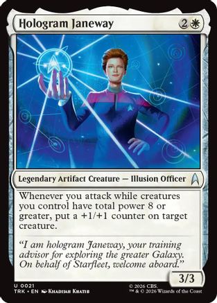 Image of Hologram Janeway (TRK-021) - Star Trek Foil