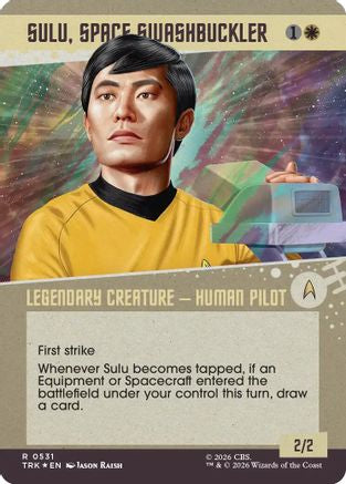 Image of Sulu, Space Swashbuckler (Showcase) (Surge Foil) (TRK-531) - Star Trek Foil
