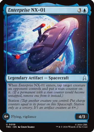 Image of Enterprise NX-01 (TRK-058) - Star Trek Foil