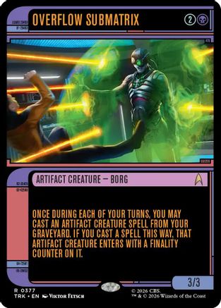Image of Overflow Submatrix (Showcase) (TRK-377) - Star Trek Foil