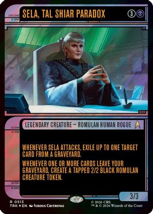 Image of Sela, Tal Shiar Paradox (Showcase) (Surge Foil) (TRK-513) - Star Trek Foil