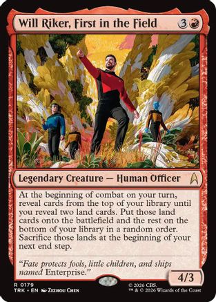 Image of Will Riker, First in the Field (TRK-179) - Star Trek Foil