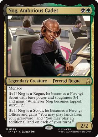 Image of Nog, Ambitious Cadet (TRK-249) - Star Trek Foil