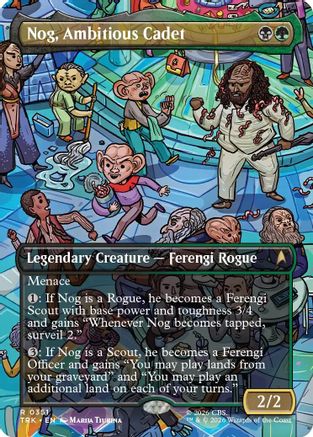 Image of Nog, Ambitious Cadet (Borderless) (TRK-351) - Star Trek