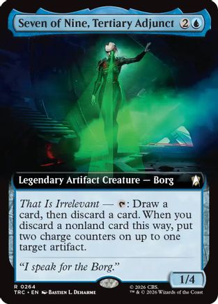 Image of Seven of Nine, Tertiary Adjunct (Extended Art) (TRC-264) - Commander: Star Trek
