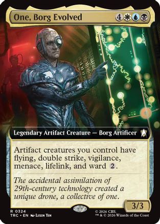Image of One, Borg Evolved (Extended Art) (TRC-324) - Commander: Star Trek