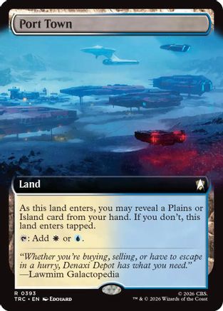 Image of Port Town (Extended Art) (TRC-393) - Commander: Star Trek