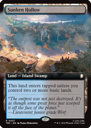 Image of Sunken Hollow (Extended Art) (TRC-407) - Commander: Star Trek