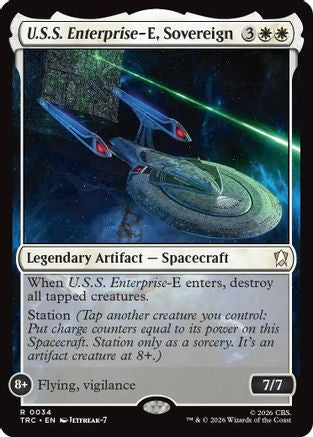 Image of U.S.S. Enterprise-E, Sovereign (TRC-034) - Commander: Star Trek