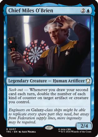 Image of Chief Miles O'Brien (Surge Foil) (TRC-037) - Commander: Star Trek Foil