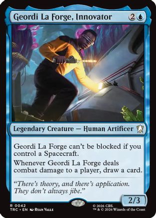 Image of Geordi La Forge, Innovator (Surge Foil) (TRC-042) - Commander: Star Trek Foil