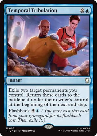 Image of Temporal Tribulation (Surge Foil) (TRC-051) - Commander: Star Trek Foil