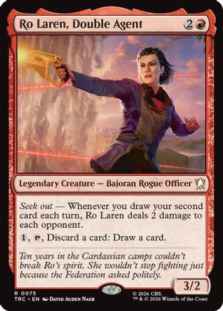 Image of Ro Laren, Double Agent (Surge Foil) (TRC-075) - Commander: Star Trek Foil