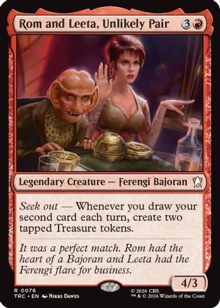 Image of Rom and Leeta, Unlikely Pair (Surge Foil) (TRC-076) - Commander: Star Trek Foil