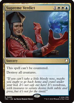 Image of Supreme Verdict (Surge Foil) (TRC-480) - Commander: Star Trek Foil