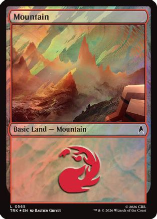 Image of Mountain (0565) (Surge Foil) (TRC-565) - Commander: Star Trek Foil